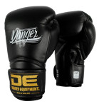 Danger Rocket Boxing Gloves - Leather - Black