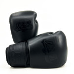 Danger Supermax Boxing Gloves - Black Edition - Leather - Black