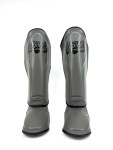 Danger Supermax Shin Guards - Grey Edition - Leather - Grey