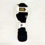 Danger Thai Pro Shin Guards - Leather - White