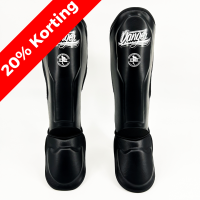 Danger Thai Pro Shin Guards - Leather - Black