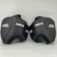 Danger Thigh Pads - Iron Man Leg Shield - 1 pair - Black