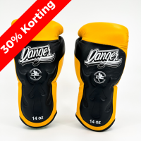 Danger Ultimate Fighter Boxing Gloves - Leather - Yellow/Black