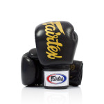 Fairtex Deluxe "Tight-Fit" Boxing Gloves - Black