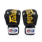 Fairtex Deluxe "Tight-Fit" Boxing Gloves - Black