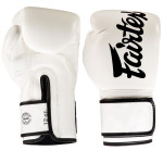 Fairtex Microfiber Boxing Gloves - White