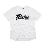 Fairtex Signature Tee - 4 way stretch - White