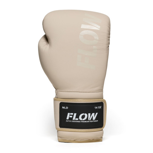 Flow - Challenge Boxhandschuhe - Echtes Leder - Beige