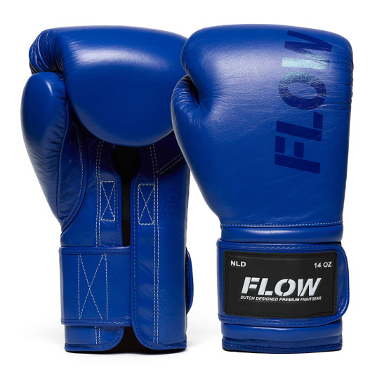 Flow - Challenge Boxhandschuhe - Echtes Leder - Blau
