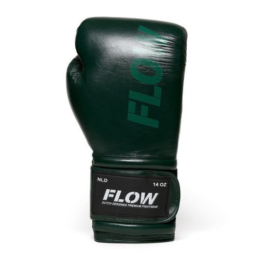 Flow - Challenge Boxhandschuhe - Echtes Leder - Dunkelgrün
