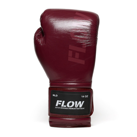 Flow - Challenge Boxhandschuhe - Echtes Leder - Dunkelrot