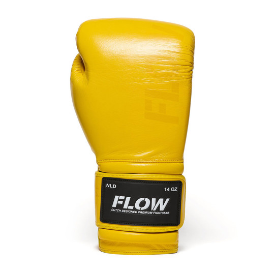 Flow - Challenge Boxhandschuhe - Echtes Leder - Gelb