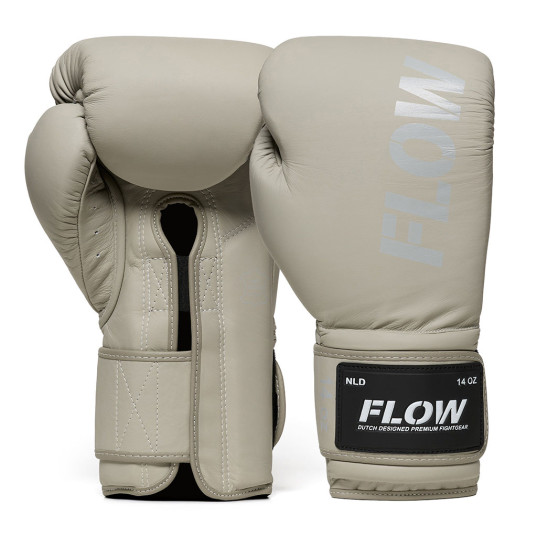 Flow - Challenge Boxhandschuhe - Echtes Leder - Grau