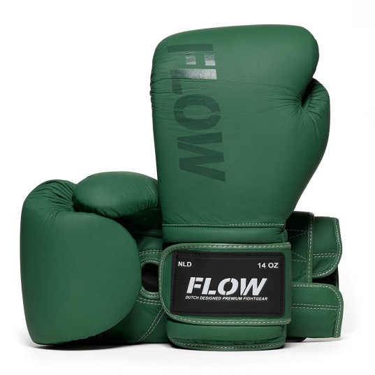 Flow - Challenge Boxhandschuhe - Echtes Leder - Grün