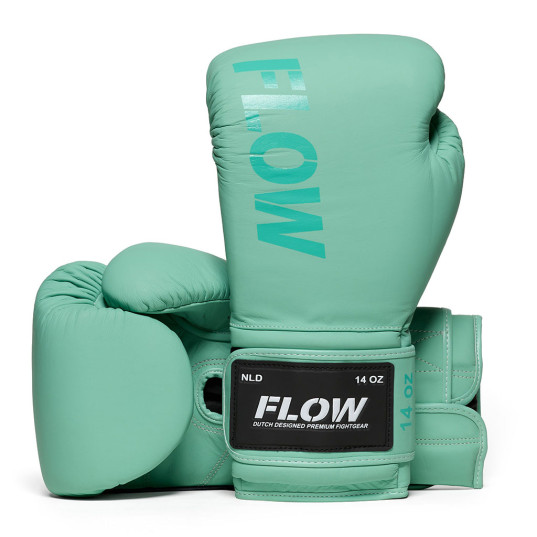 Flow - Challenge Boxhandschuhe - Echtes Leder - Hellgrün