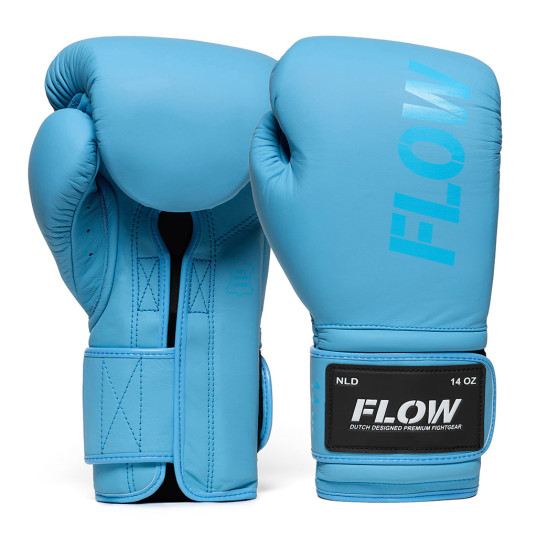 Flow - Challenge Boxhandschuhe - Echtes Leder - Hellblau