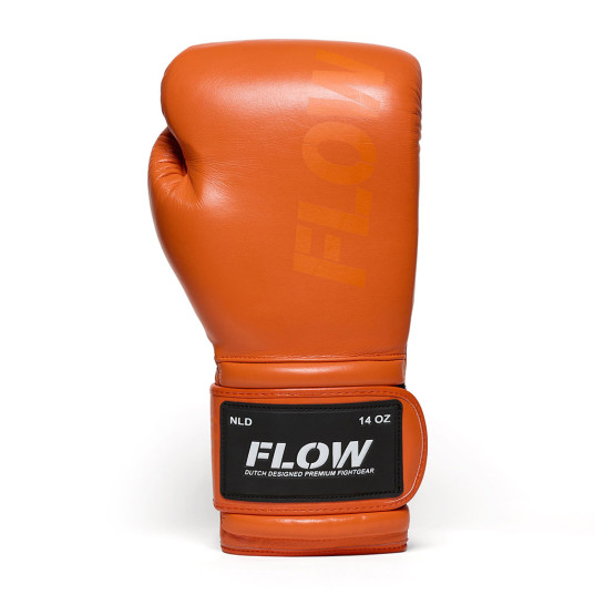 Flow - Challenge Boxhandschuhe - Echtes Leder - Orange