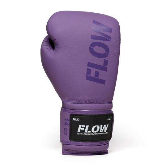 Flow - Challenge Boxhandschuhe - Echtes Leder - Lila