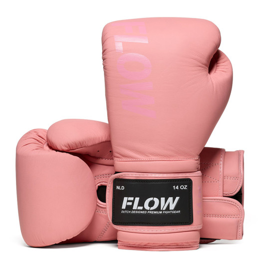 Flow - Challenge Boxhandschuhe - Echtes Leder - Rosa