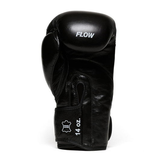 Flow Progress Boxhandschuhe - mehrlagiger Schaum - Schwarzes Rindsleder