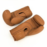 Flow Progress Boxing Gloves - Multi-Layered Foam - Matte Brown Cowhide Leather