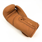 Flow Progress Boxing Gloves - Multi-Layered Foam - Matte Brown Cowhide Leather