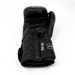 Flow Progress Boxing Gloves - Multi-Layered Foam - Black Cowhide Leather