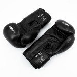 Flow Progress Boxing Gloves - Multi-Layered Foam - Black Cowhide Leather