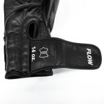 Flow Progress Boxing Gloves - Multi-Layered Foam - Black Cowhide Leather