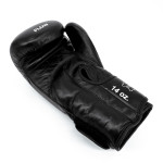 Flow Progress Boxing Gloves - Multi-Layered Foam - Black Cowhide Leather