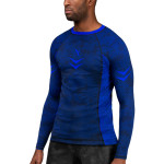 Hayabusa Arrow Ranked Long Sleeve Rashguard - Blue