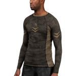 Hayabusa Arrow Ranked Long Sleeve Rashguard - Brown