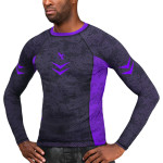 Hayabusa Arrow Ranked Long Sleeve Rashguard - Purple