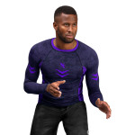 Hayabusa Arrow Ranked Long Sleeve Rashguard - Purple