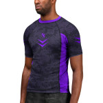 Hayabusa Arrow Ranked Short Sleeve Rashguard - Paars