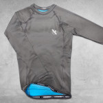 Hayabusa Fusion Rashguard - Grey / AquaBlue