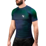 Hayabusa Fusion Short Sleeve Rashguard - Blue / Green