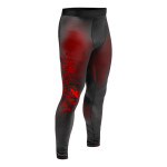 Hayabusa Geo Jiu Jitsu Spats - Black / Red