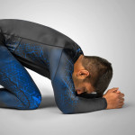 Hayabusa Geo Long Sleeve Rashguard - Black / Blue