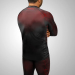 Hayabusa Geo Long Sleeve Rashguard - Black / Red