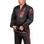 Hayabusa Goorudo 3 Gold Weave Jiu Jitsu Gi - Black / Red