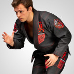 Hayabusa Goorudo 3 Gold Weave Jiu Jitsu Gi - Black / Red