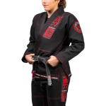 Hayabusa Goorudo 3 Gold Weave Jiu Jitsu Gi - Black / Red