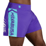 Hayabusa Icon Kickboxing Shorts - Purple / White