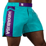 Hayabusa Icon Mid-Length Fight Shorts - Teal / White