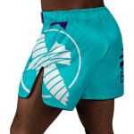 Hayabusa Icon Mid-Length Fight Shorts - Teal / White