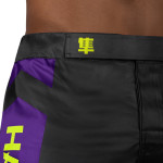 Hayabusa Icon Mid-Length Fight Shorts - Black / Neon