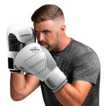 Hayabusa S4 Boxing Gloves - Leather - White