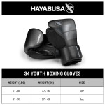 Hayabusa S4 Youth Boxing Gloves - Cyan