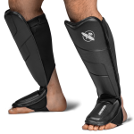 Hayabusa T3 Full-Back Shin Guards - Black